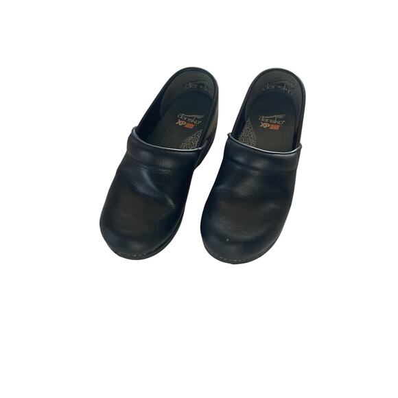 Dansko XP 2.0 Black Leather Mule Clogs Nursing Server Comfort Work Shoes size 36 - Picture 1 of 7